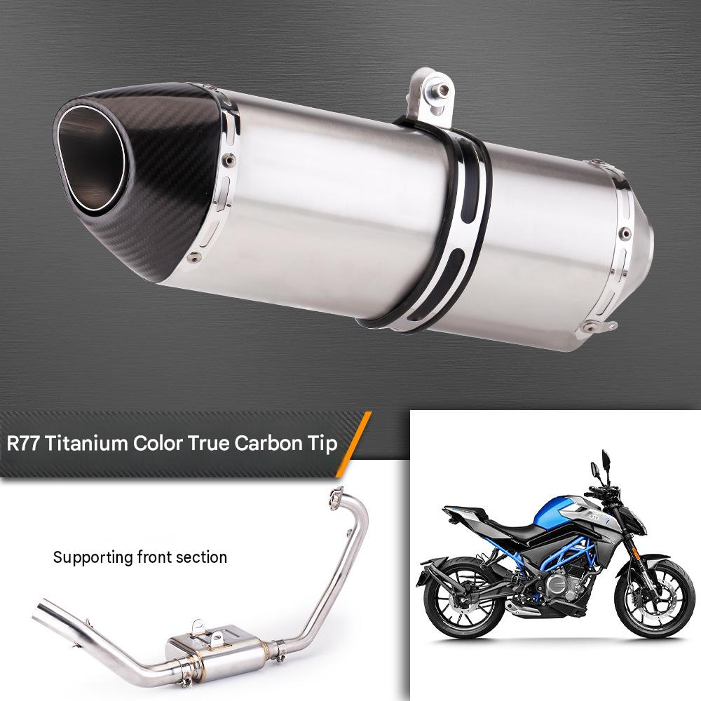 R77 titanium real carbon head   front section