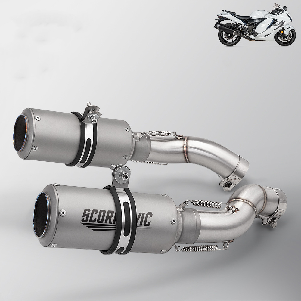 Gsx1300r middle section  89 titanium alloy titanium color barrel
