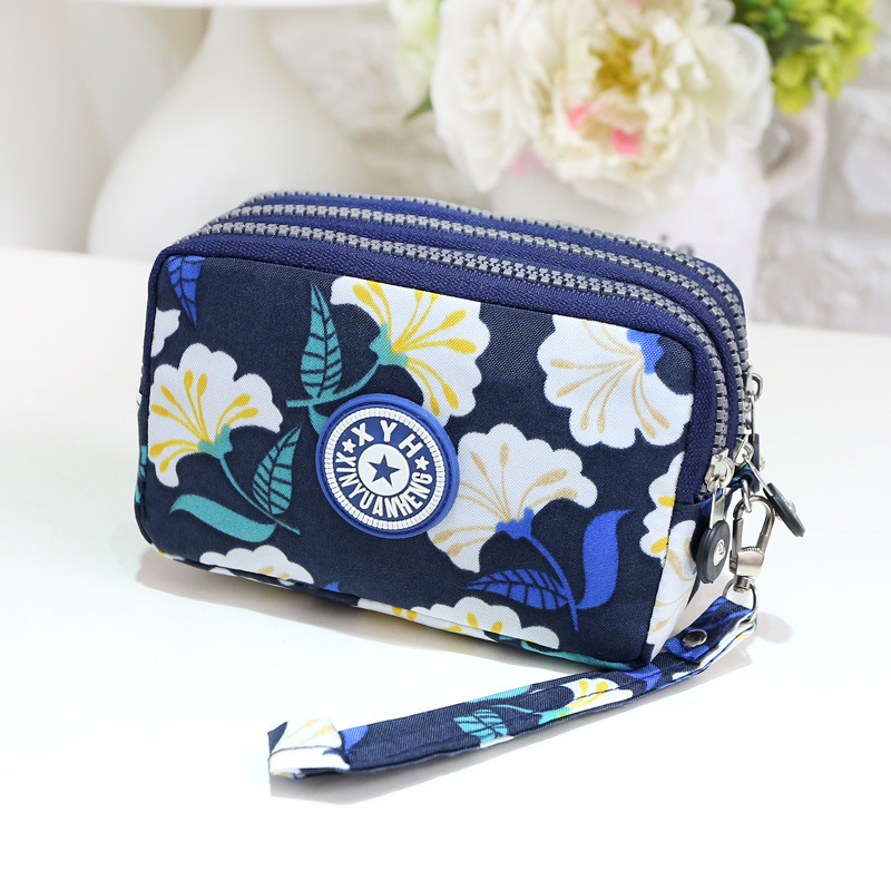 White flowers and blue