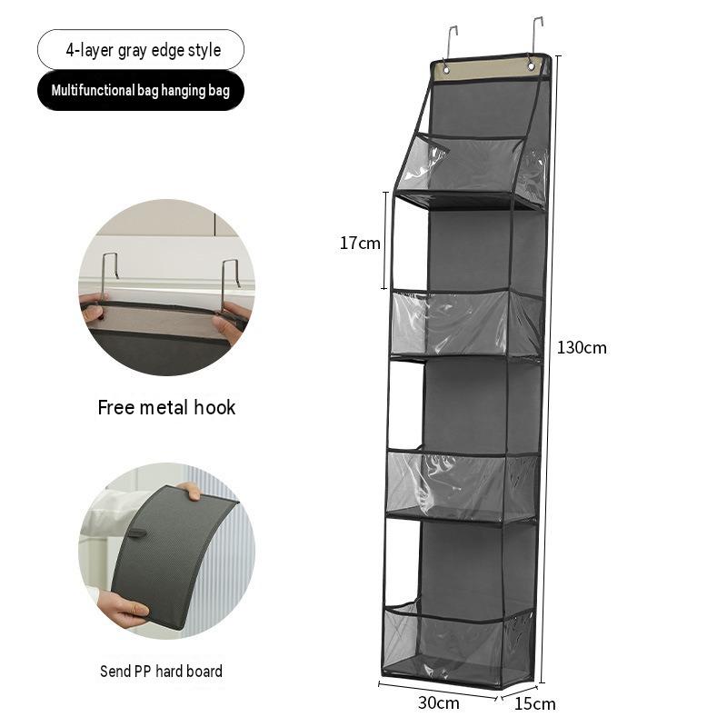 Gray pvc hanging bag [4 compartments]