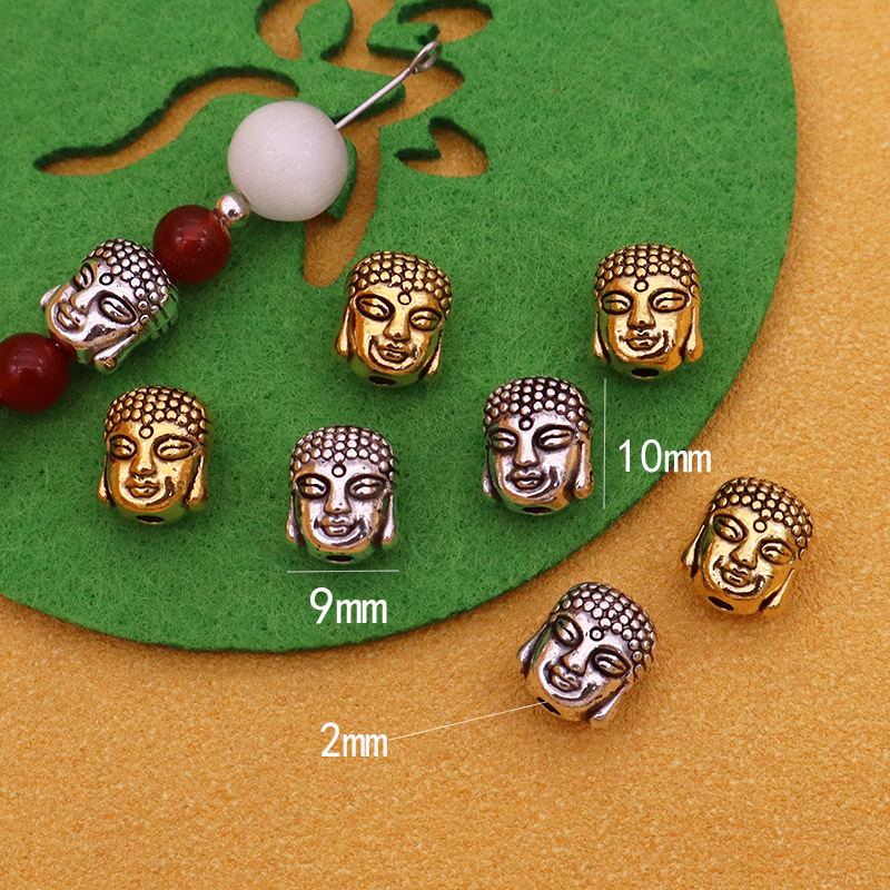 9x10mm(2.4g) antique silver color