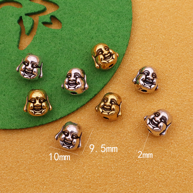 10x9.5mm(2.1g) antique silver color