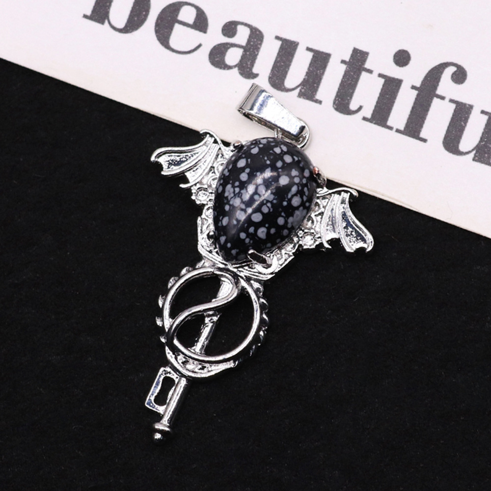 snowflake obsidian 32x46mm