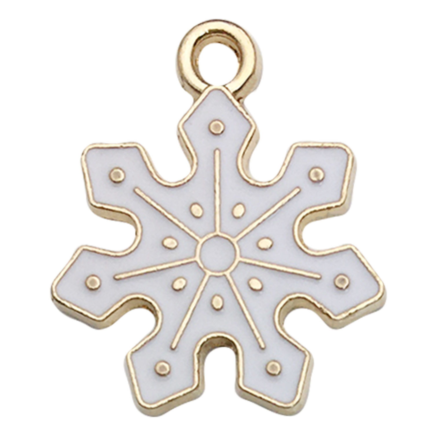 1 snowflake 17x20mm-1.2g-14288 pendant