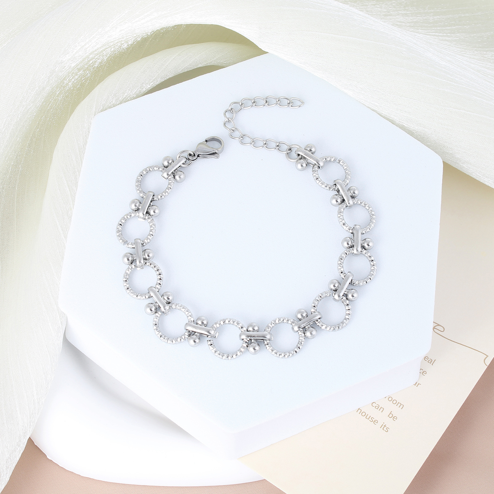 Stainless steel hand chain bracelet B