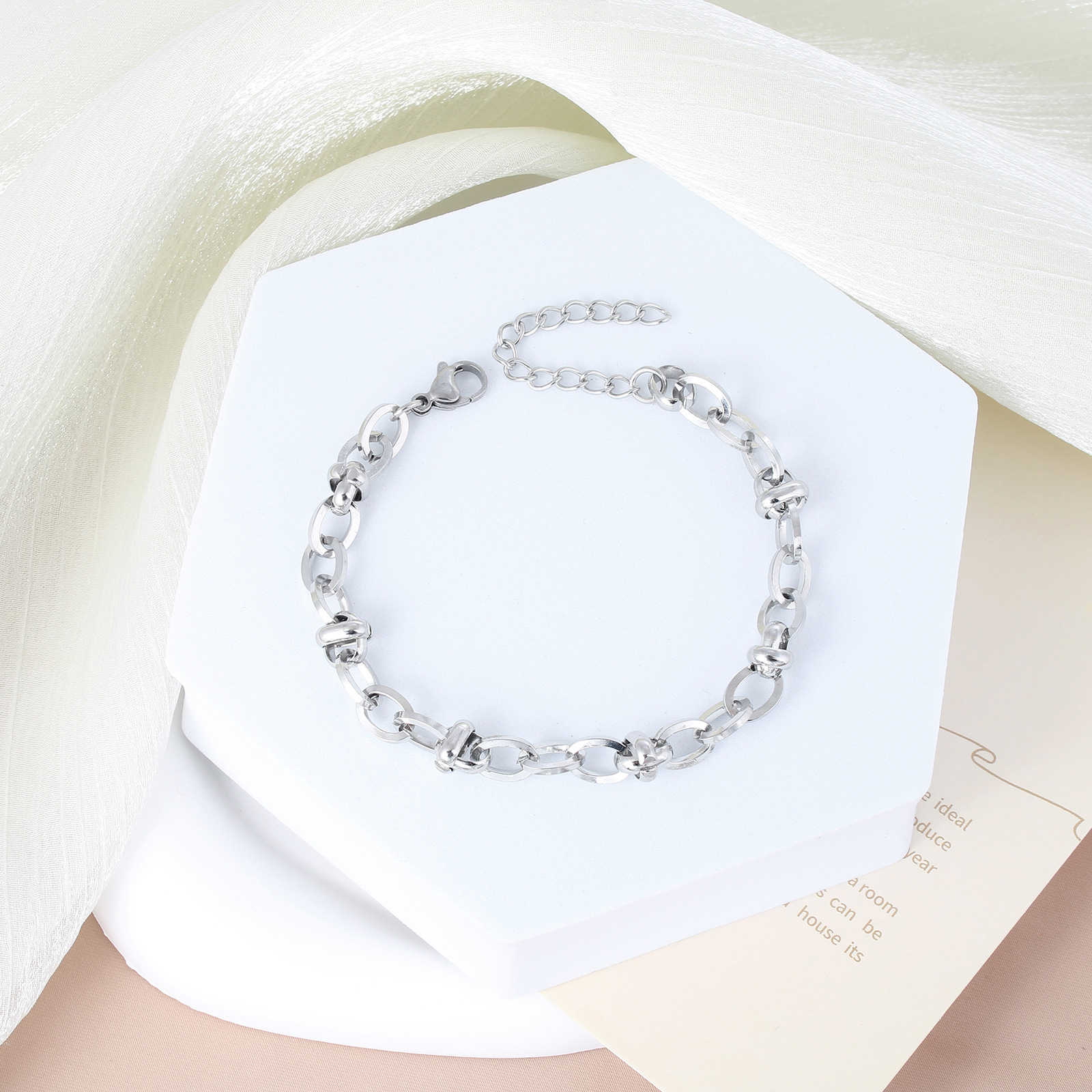 Stainless steel handmade chain bracelet G