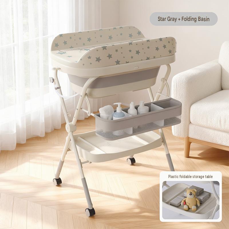 Gray three-in-one nursing table star model   thermometer