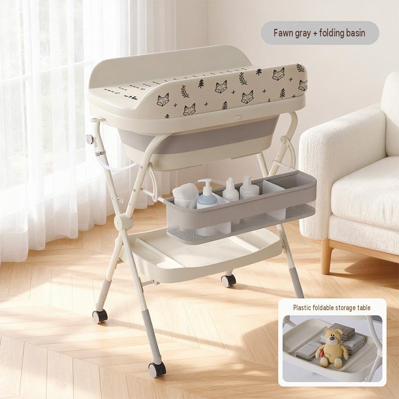 Gray 3-in-1 changing table - deer design   thermometer