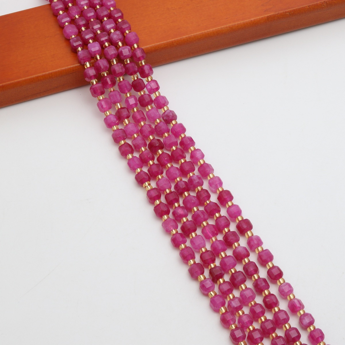 Rose red 8mm/42pcs