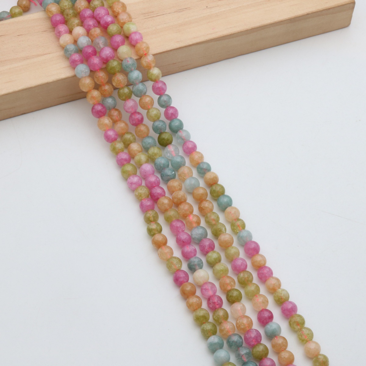 Pink green 6mm/61pcs