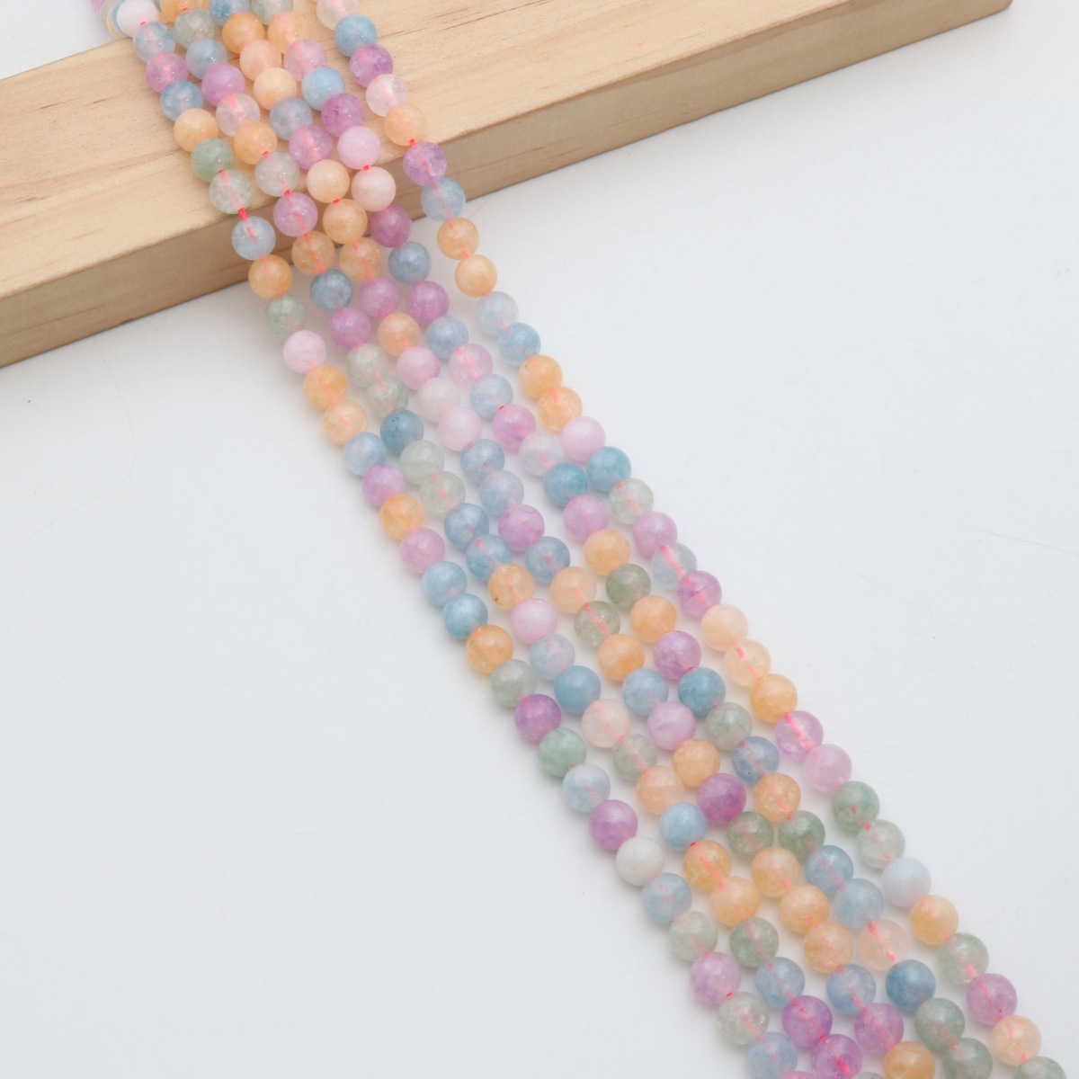 Pink yellow 6mm/61pcs