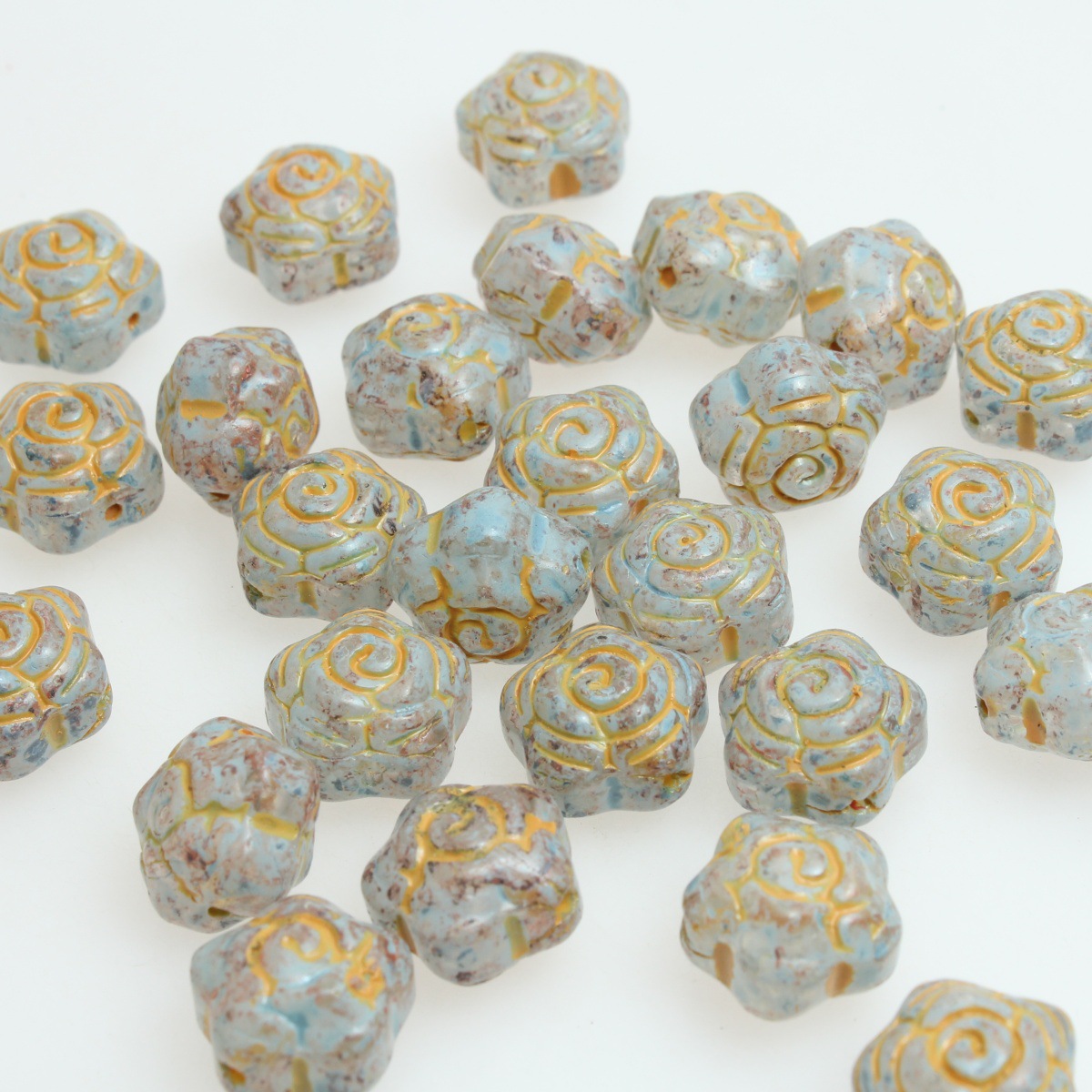 Rose color 12X9mm