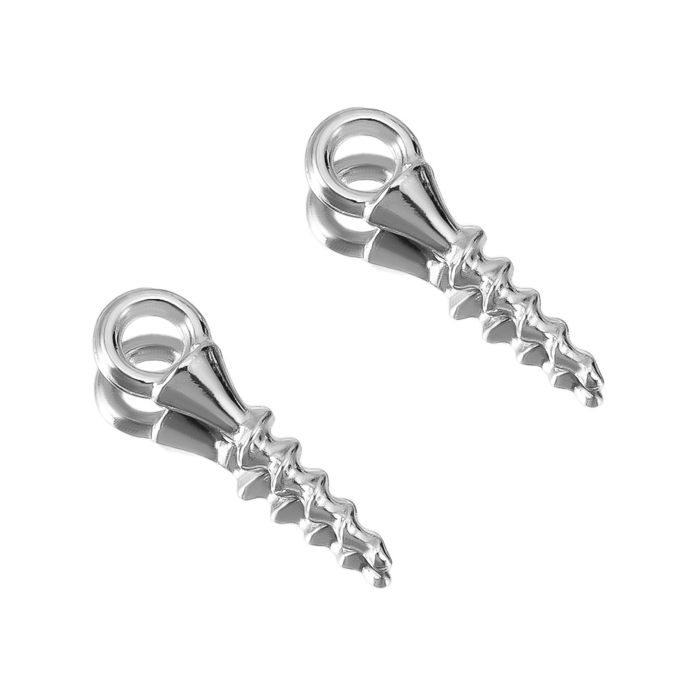 Ancient silver-5mm 50pcs