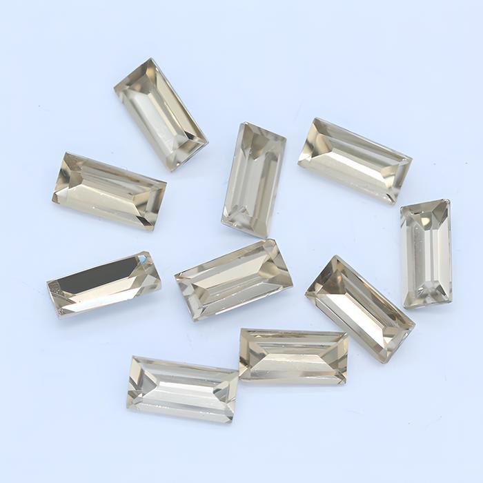 Coffee (natural color) trapezoid diamond 2*4mm