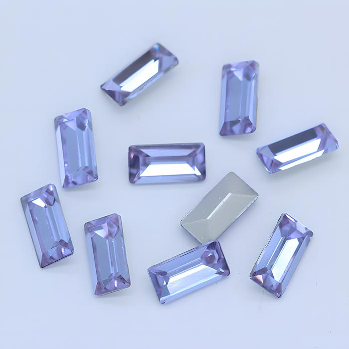 Crystal purple (natural color) trapezoid diamond 2