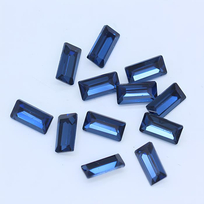 Dark blue (natural color) trapezoid diamond 2*4mm