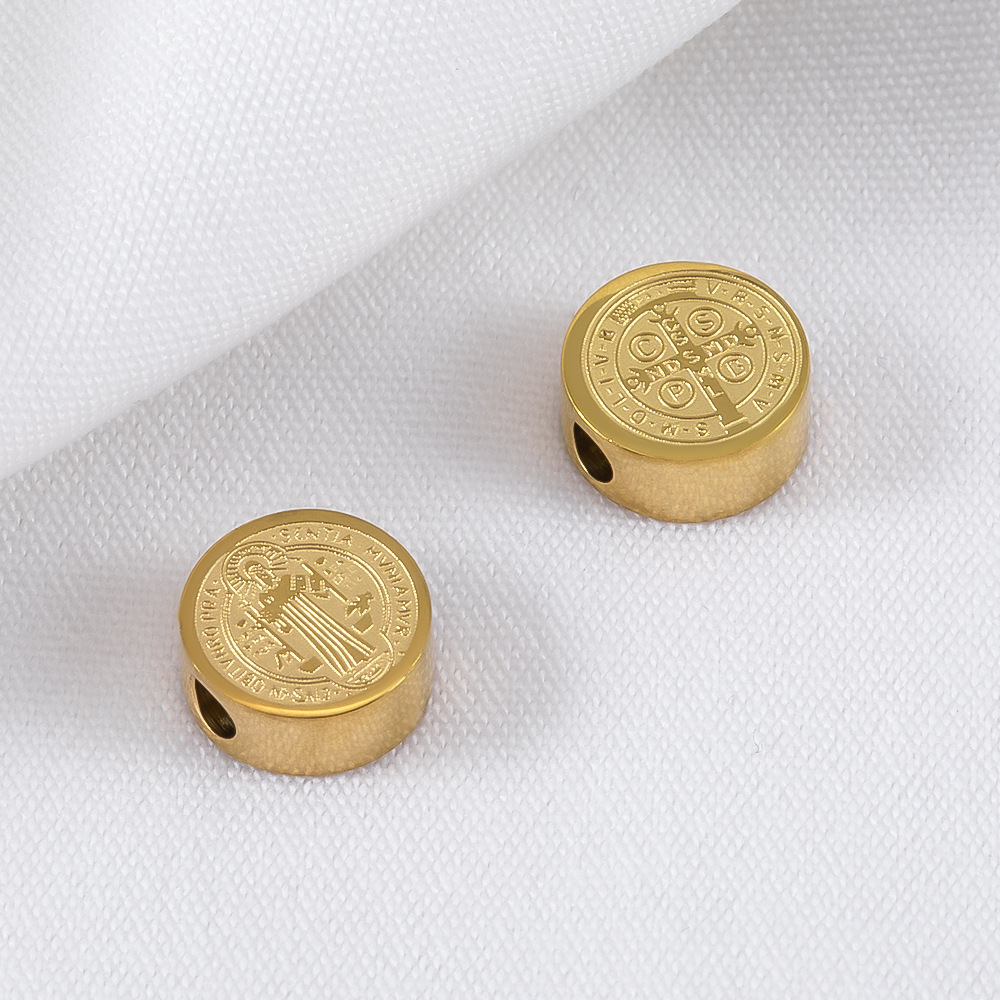 gold 8mm 5pcs