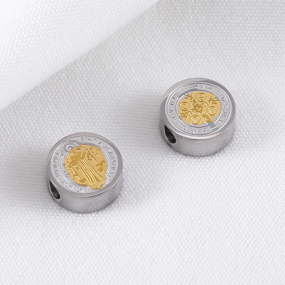 gold steel 8mm 5pcs