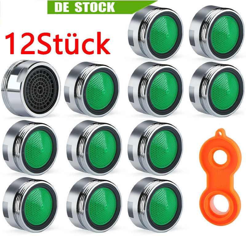 [24mm] Copper Male Thread [Mercedes Nozzle] [12-Piece Set] [12 Nozzles, 1 Wrench]