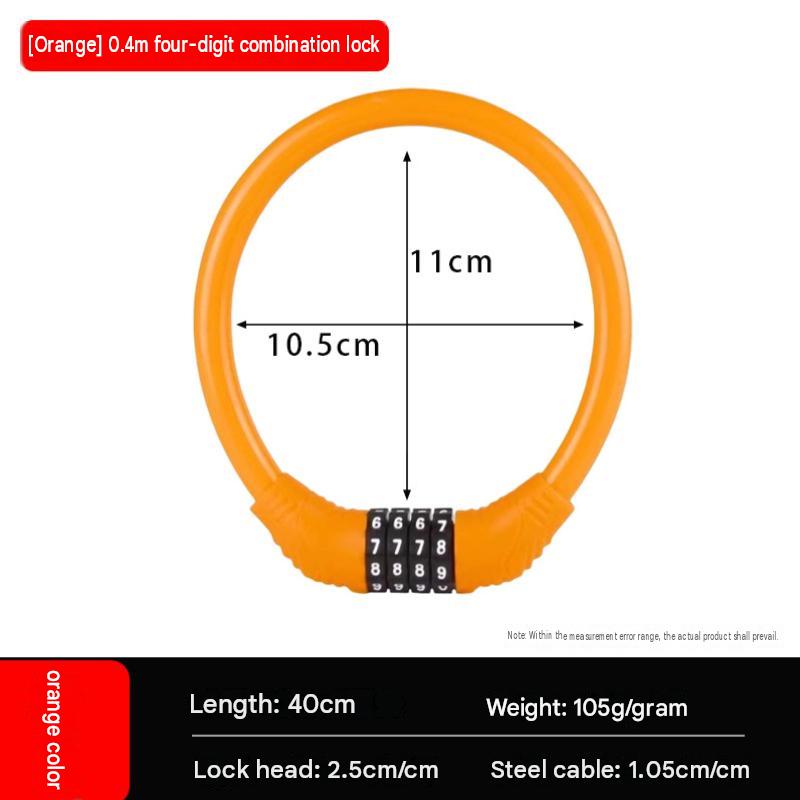 Orange 40 leather ring lock
