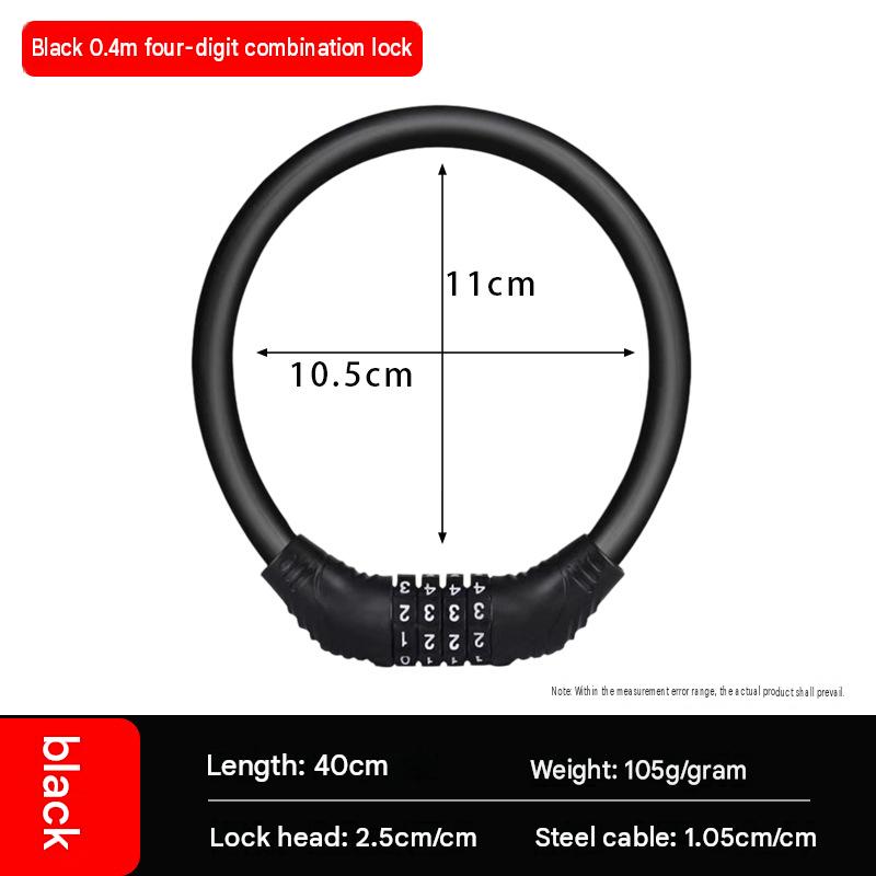 Black 40mm leather strap lock