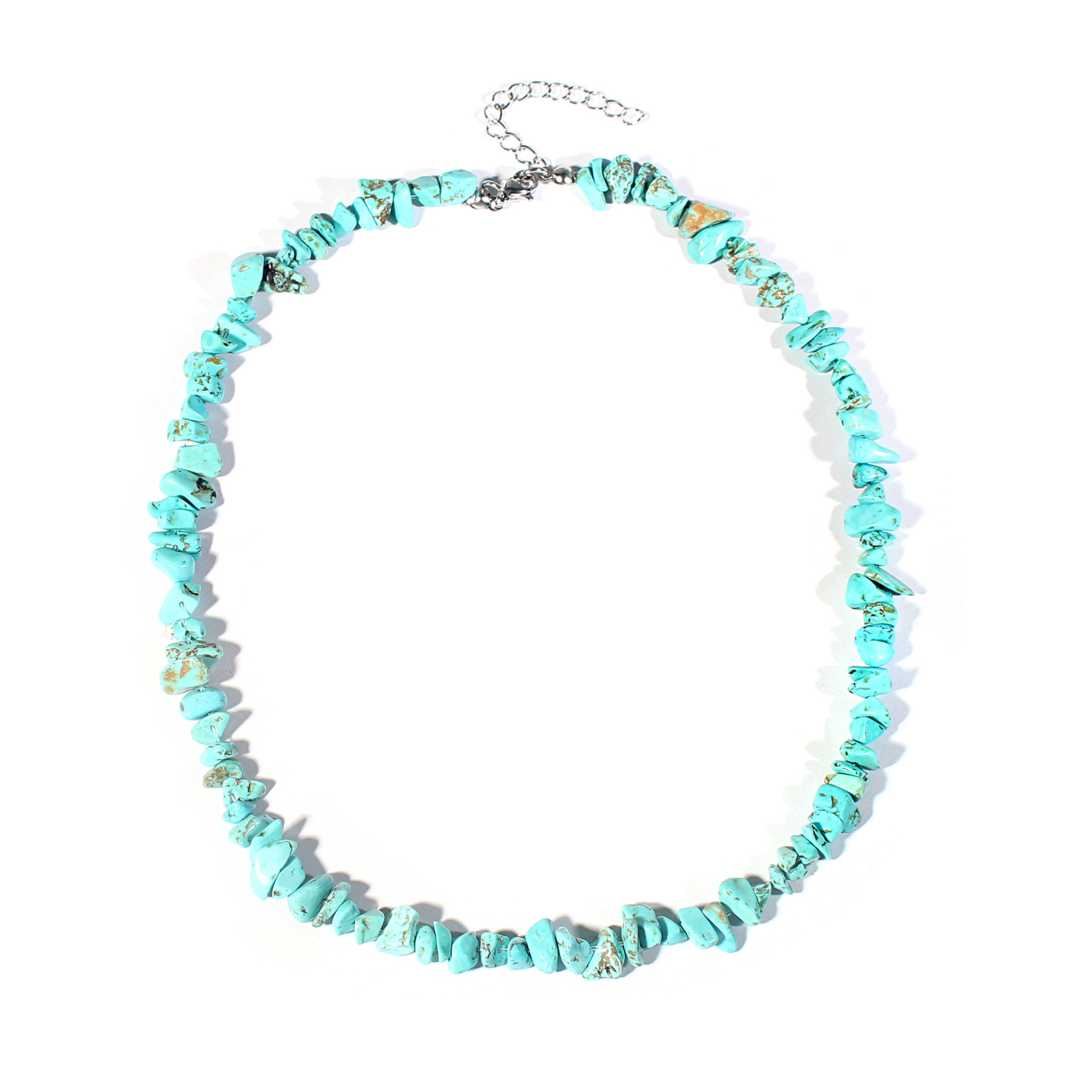 Blue pine gravel necklace