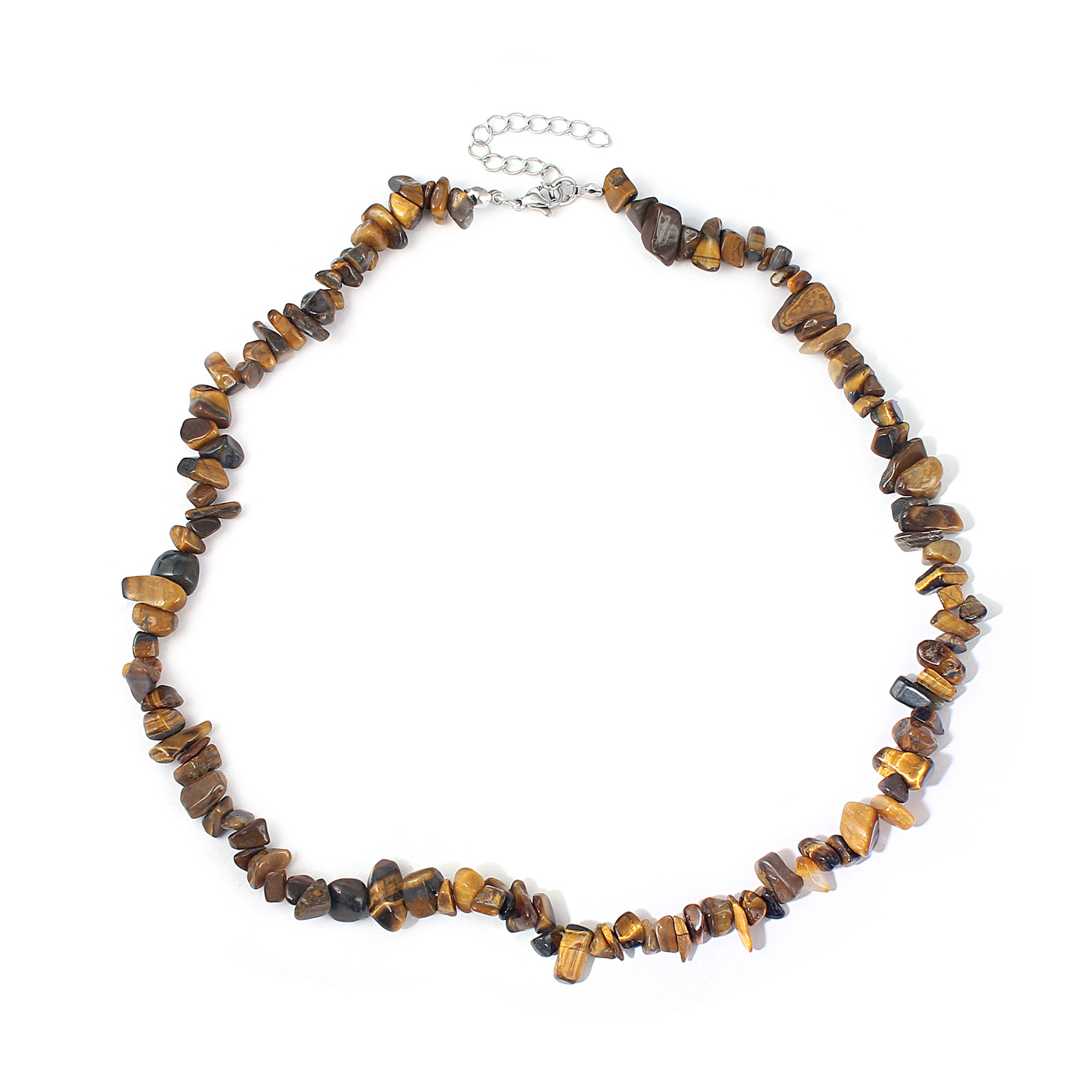 Yellow Tiger Eye Gravel Necklace
