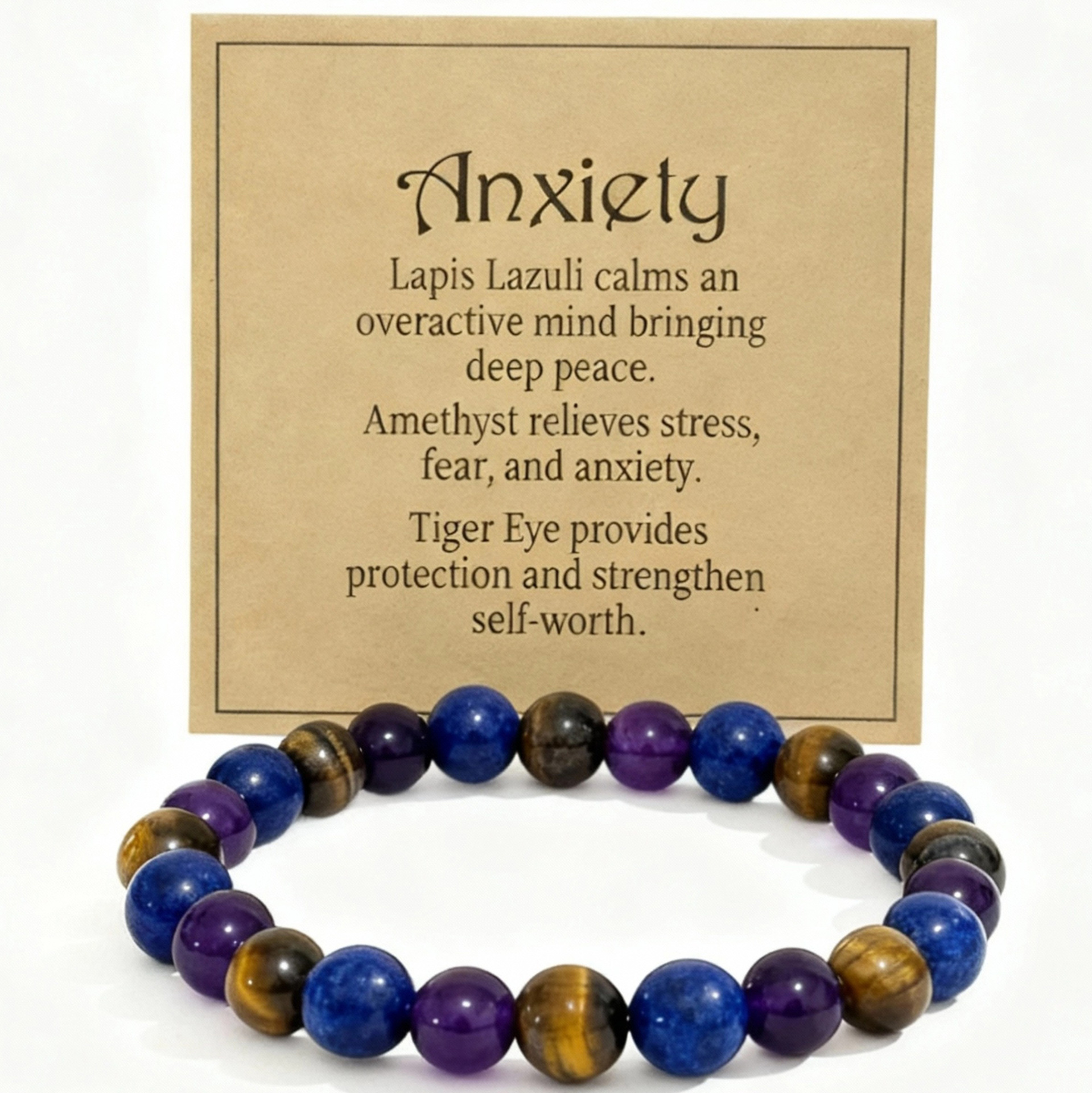 Amethyst anti-stress bracelet type a