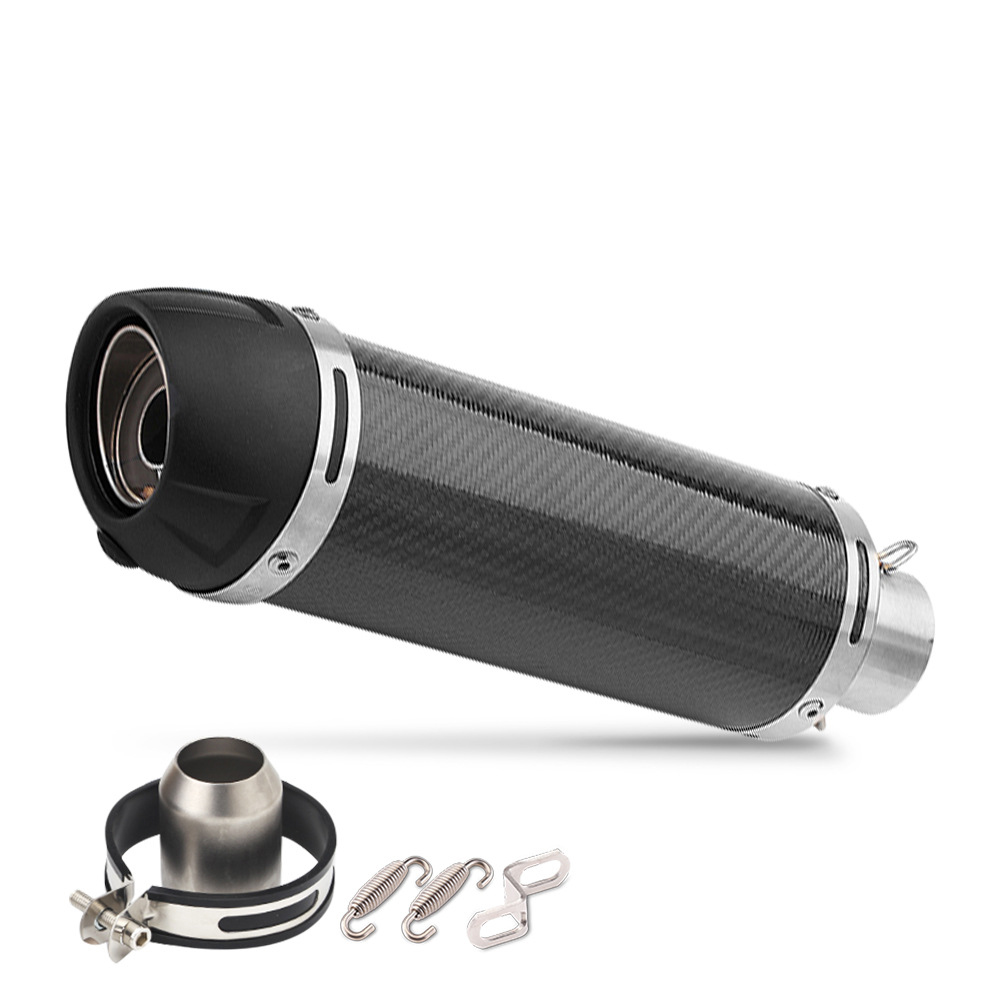 F02-long glossy carbon fiber black head