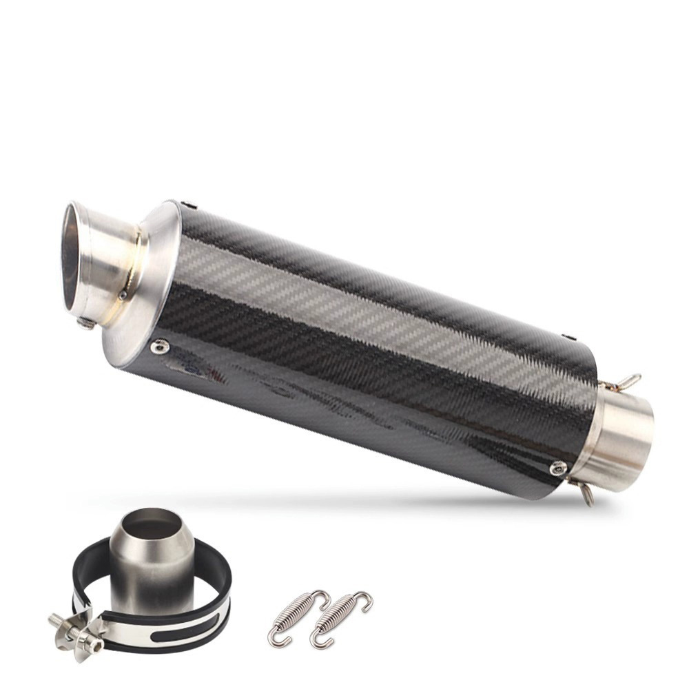 F01-long glossy carbon fiber stainless steel head