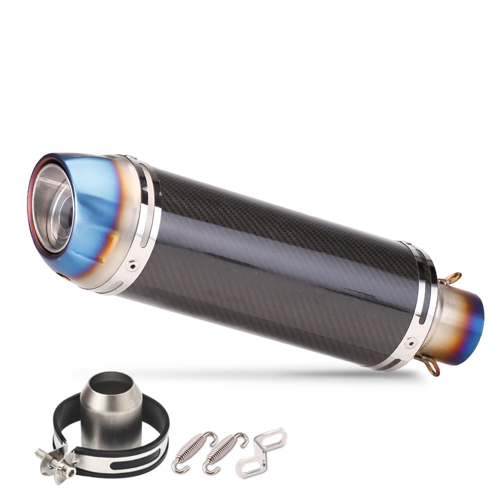F02-long carbon fiber head and tail blue