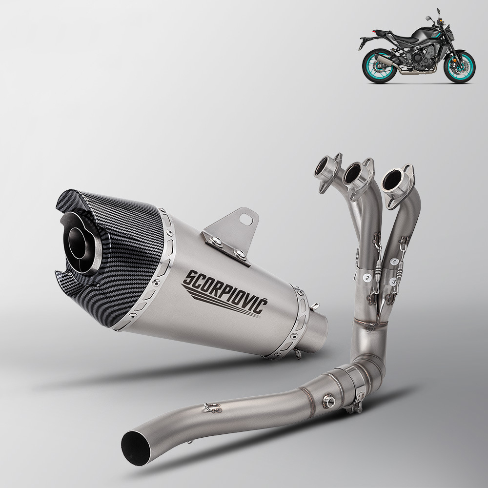 Mt09 double oxygen port bottom row front section   big head at2 titanium color imitation carbon head (21-25 years)