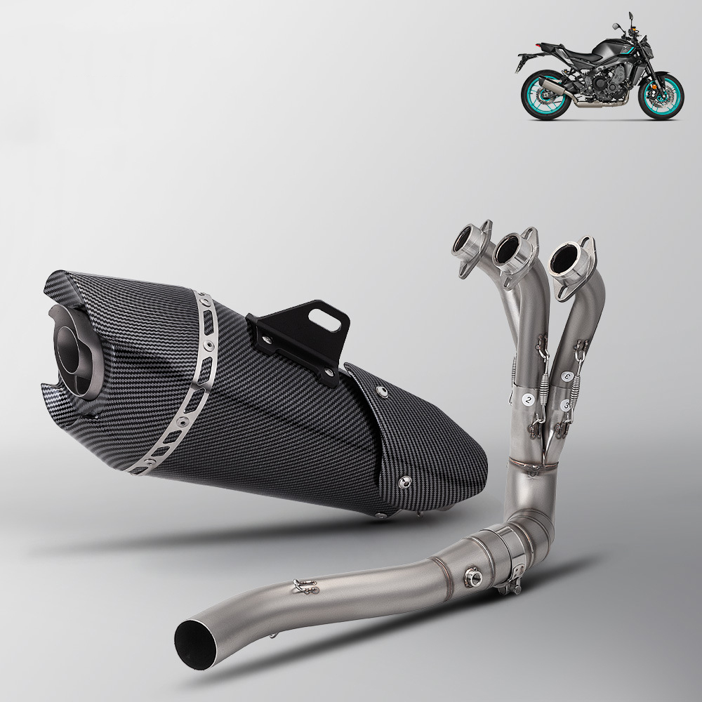 Mt09 double oxygen port bottom row front section   big head at2 full imitation carbon imitation carbon cover (21-25 years)
