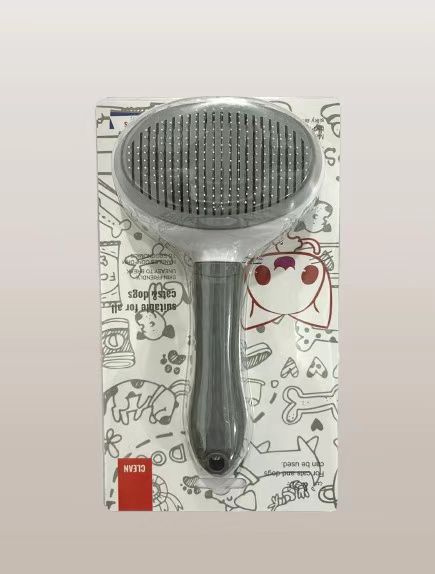 Gray-pp fine needle comb [plastic cardboard package]