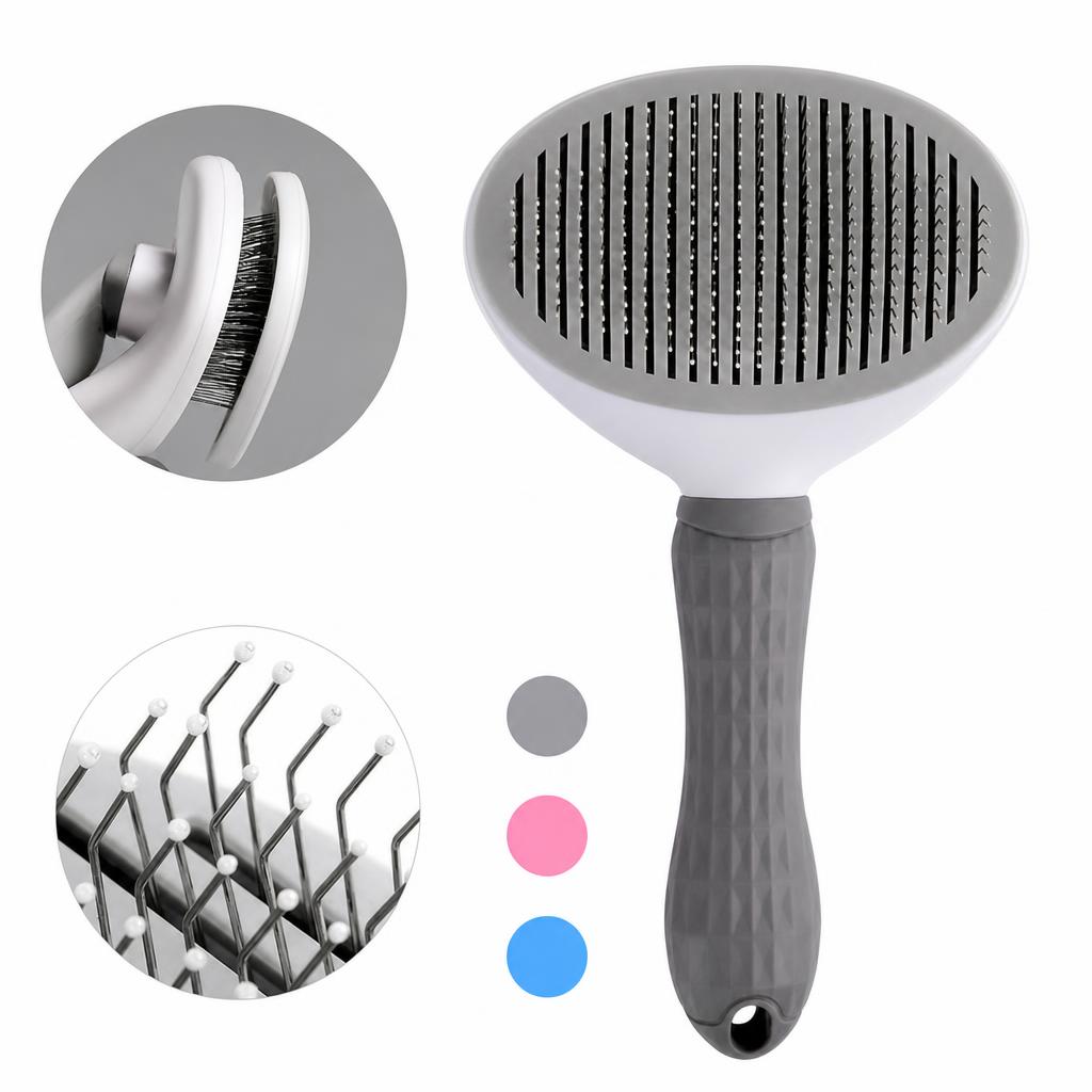 Gray-pp fine needle comb [plastic opp]