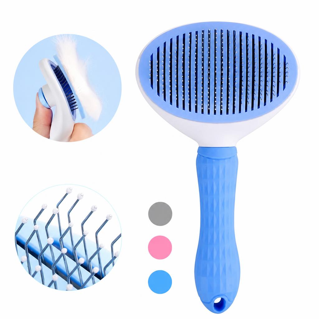Blue-pp fine needle comb [plastic opp]