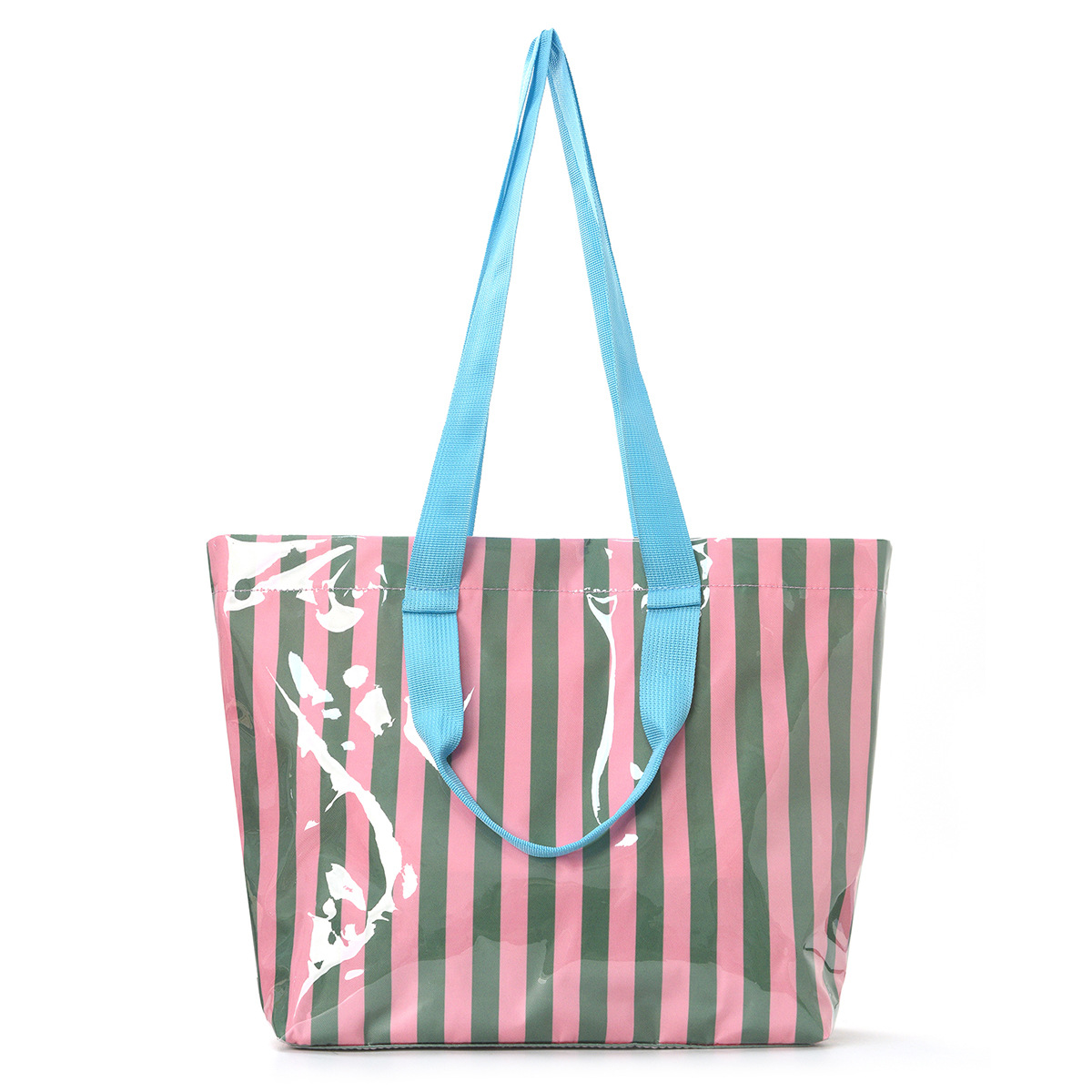 Green pink stripes