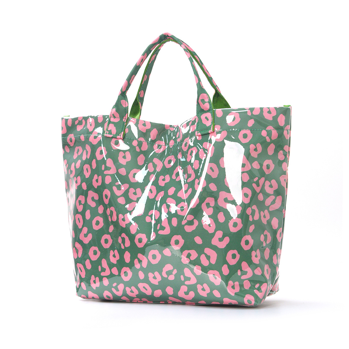 Green leopard print