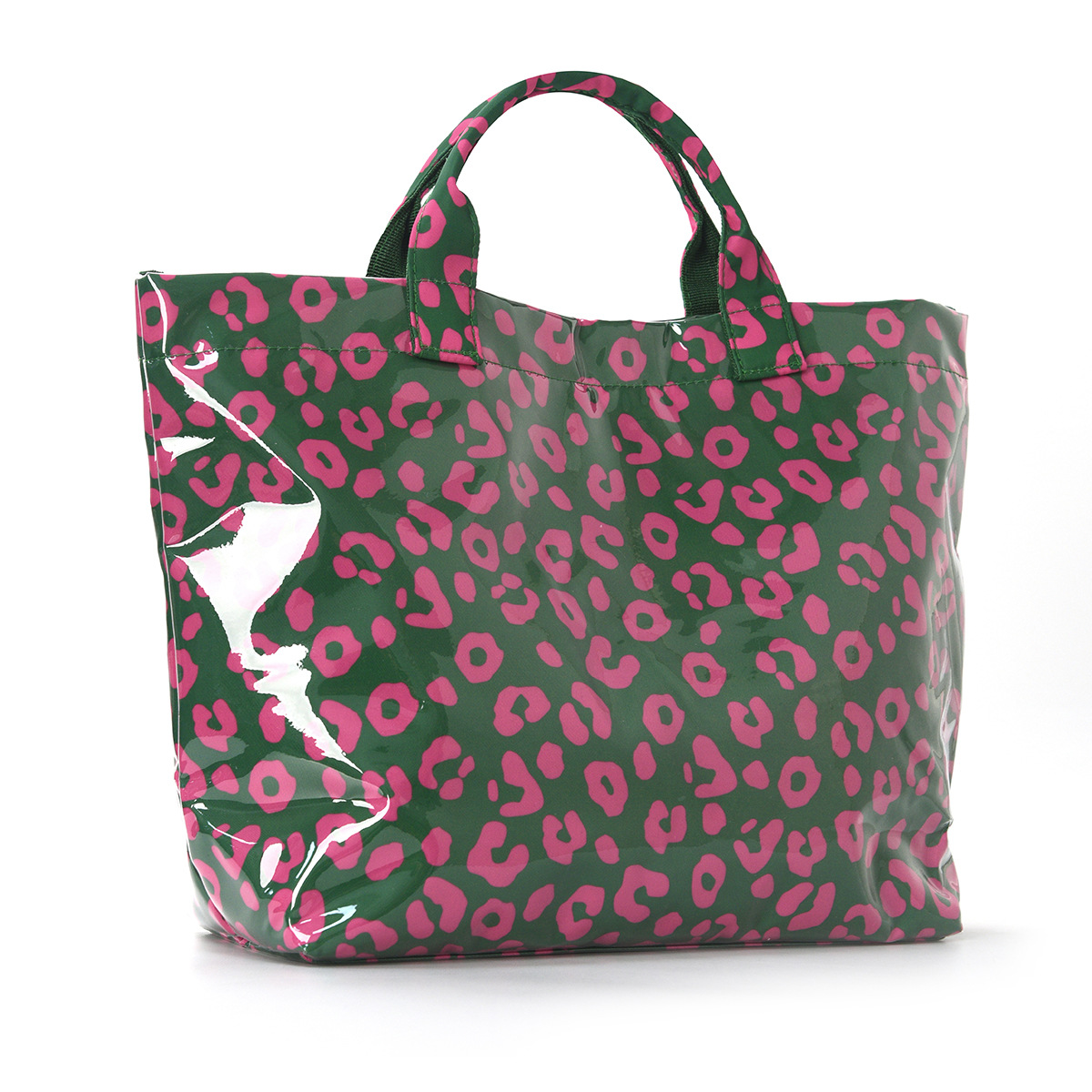 Green rose red leopard print