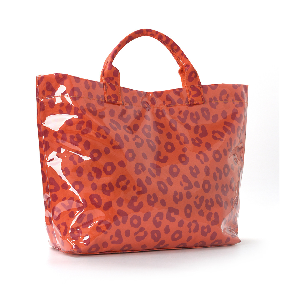 Orange and red leopard print