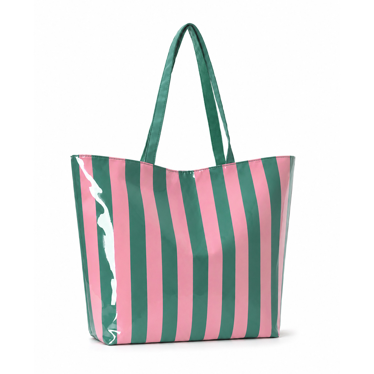 Green and pink stripes