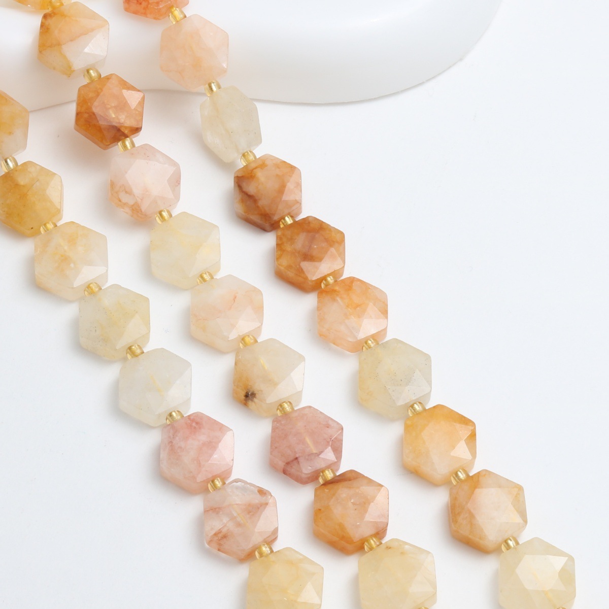 Yellow Hematite Quartz 27pcs(12mm)