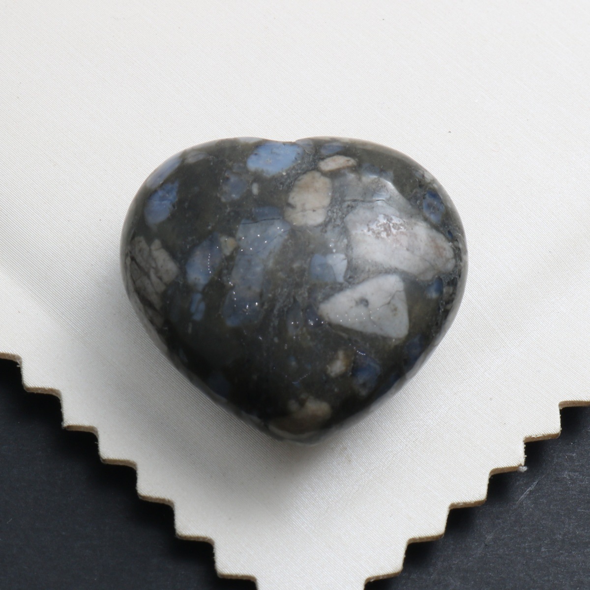 Blue colored stone 30x30x15mm