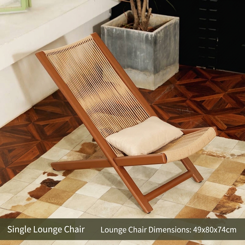 Lounger with cushion