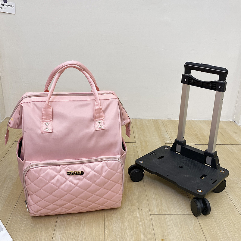 Pink backpack   tray