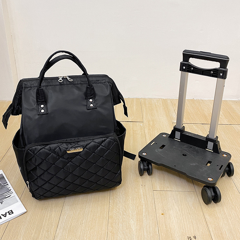 Black backpack   tray