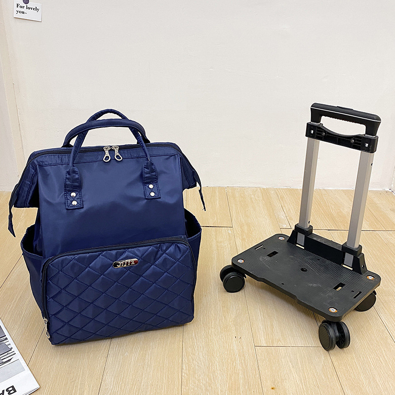 Dark blue backpack   tray