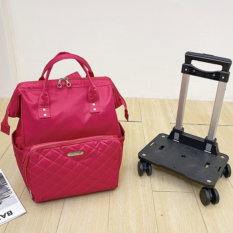 Rose red backpack   tray