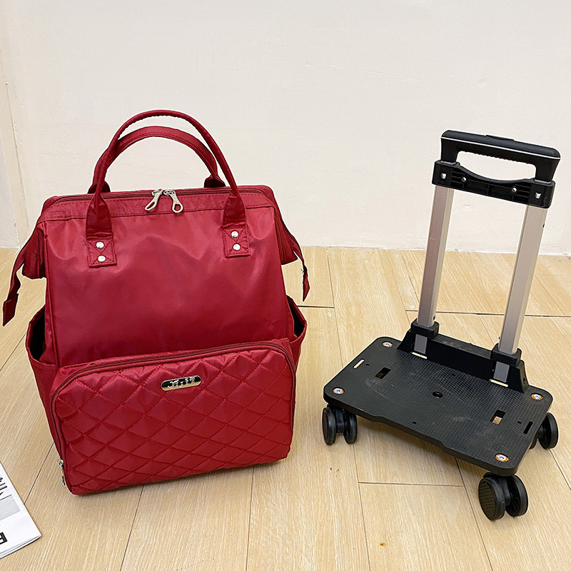 Red backpack   tray