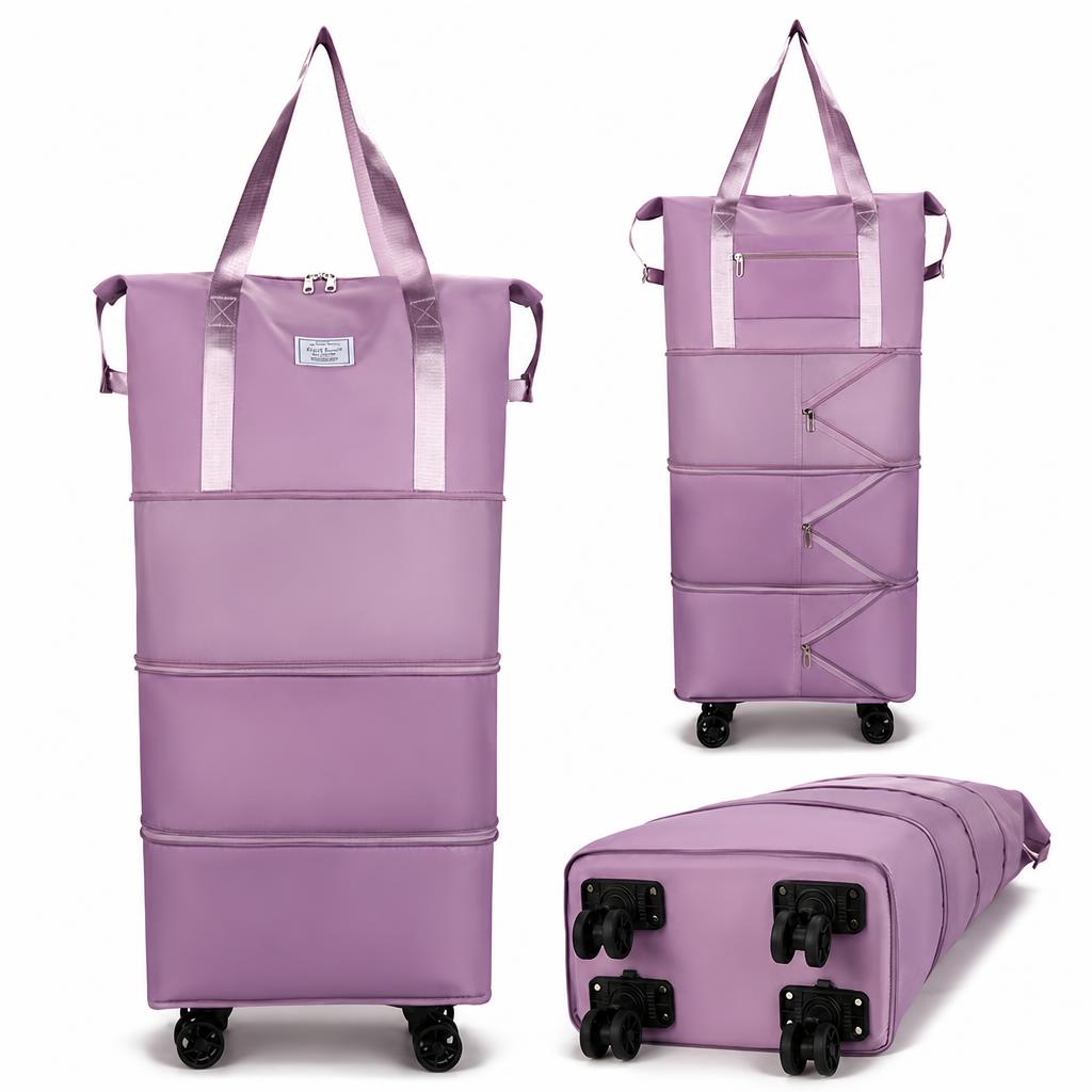 Taro purple four-layer model built-in wet and dry separation bag removable silent universal 4 wheels